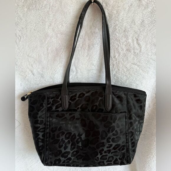 Michael Kors Black Animal Print Tote - Picture 7 of 13